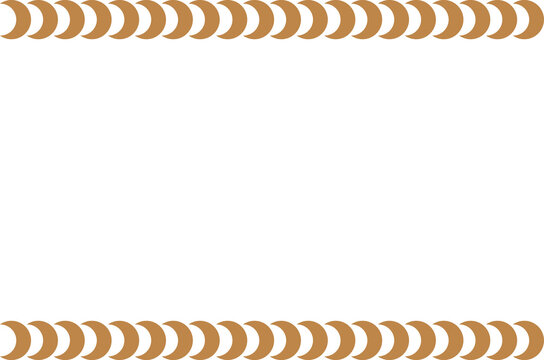 Modern Geometric Gold Crescent Moon Frame White Background. Design Print for Certificate, Menu, Greeting, Card, Invitation and Banner. 14