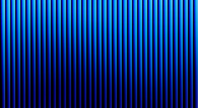 Vertical blue stripes, gradient pattern with dark shadowed edges