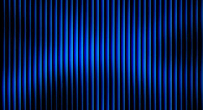 Vertical blue stripes with gradient lighting and dark shadows