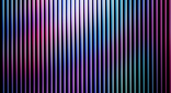 Vertical stripes with blue and purple gradient lighting effects