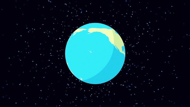 地球アニメ回る