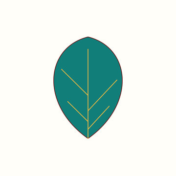 Symbol of Durga Puja bodhi leaf design