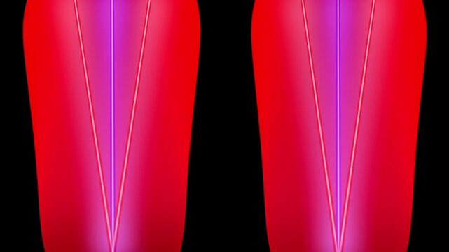 Live Concert Stage Laser Beams Seamless Loop Alpha Channel Red Gradient Parallel Overlay 1920x1080 16:9 Landscape Video Production