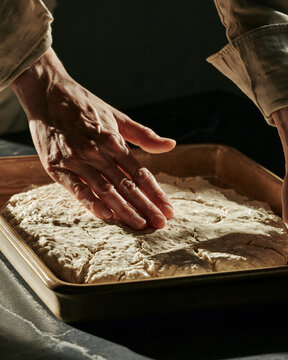 Fermented Sorghum Starter Crack Pattern