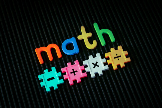 MATH Alphabet Letters and Wooden Blocks Spelling Math