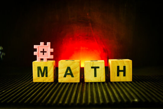 MATH Alphabet Letters and Wooden Blocks Spelling Math