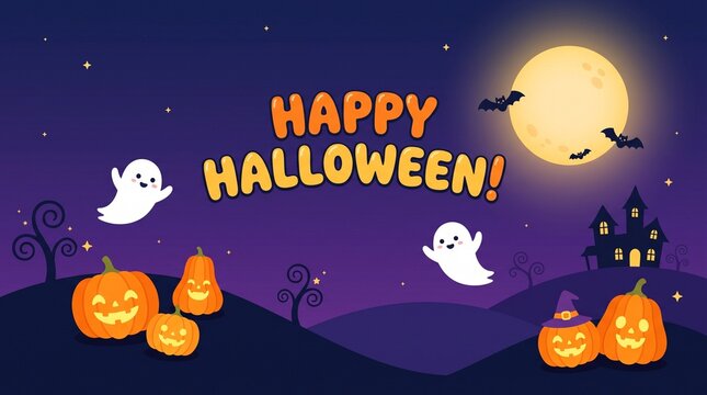  Happy Halloween vector illustration