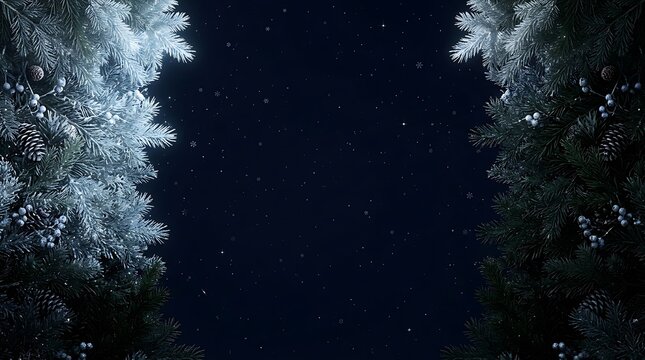 A beautiful and festive christmas background with sparkling lights and a winter wonderland theme