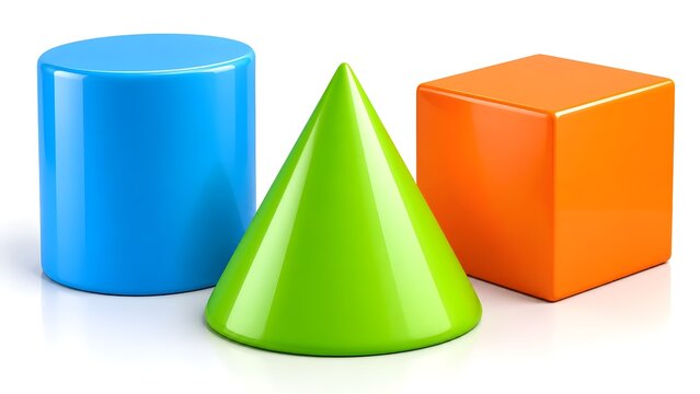3d render of colorful pyramid