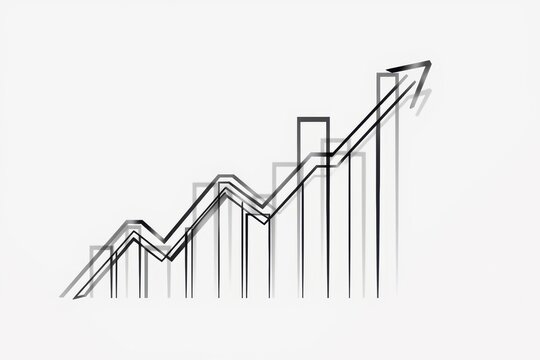 Graph Line Chart Growth Analytics Business Financial Report Background