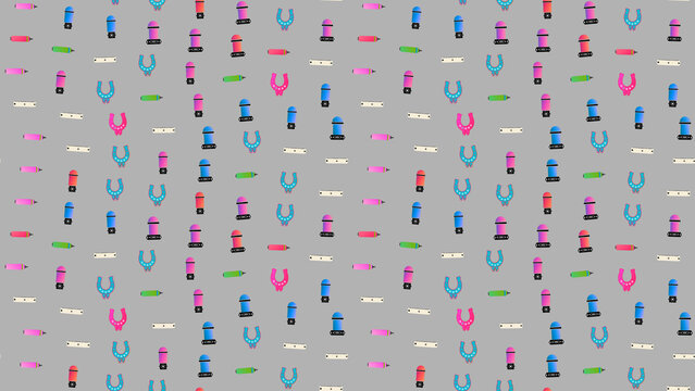 Horseshoe and marker pattern