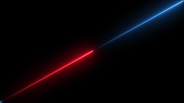 Abstract colorful neon line animation Isolated on black background Motion Graphic concept. animation