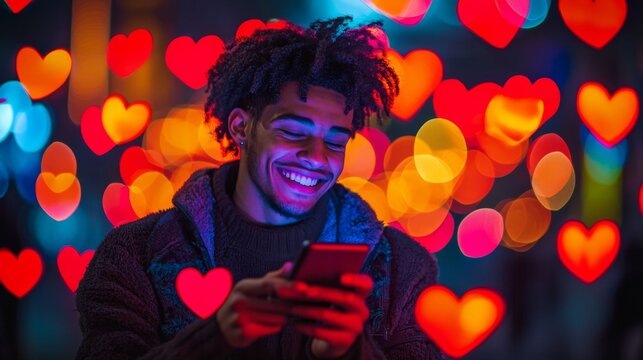 Celebrating the feeling of love with vibrant imagery and warmth.