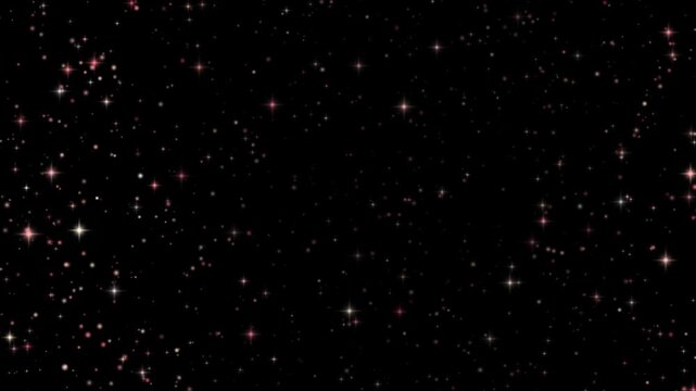 Rose gold glitter texture shimmering across a black background as tightly packed flakes and fine sparkles catch slow bands of light drifting over the surface