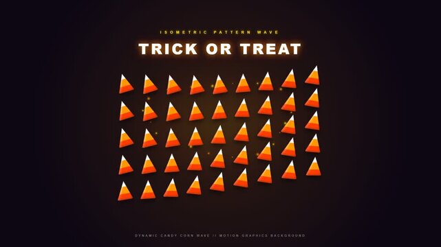 Animasi Video Labu Halloween Gaya Neon Retro Futuristik dengan Latar Belakang Garis Kisi Gelap (Cyberpunk Halloween Jack-o'-lantern Animation)