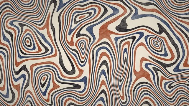 Suminagashi ink marbling rings on rice paper seamless loop