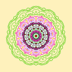 ornamental round lace ornament © Monthiya kueakool 
