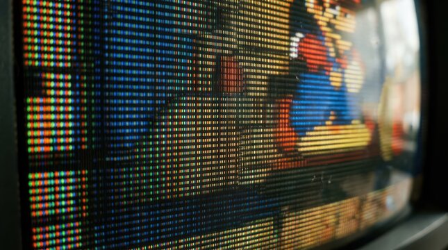 scanlines dots rgb pixel grid vintage retro crt television