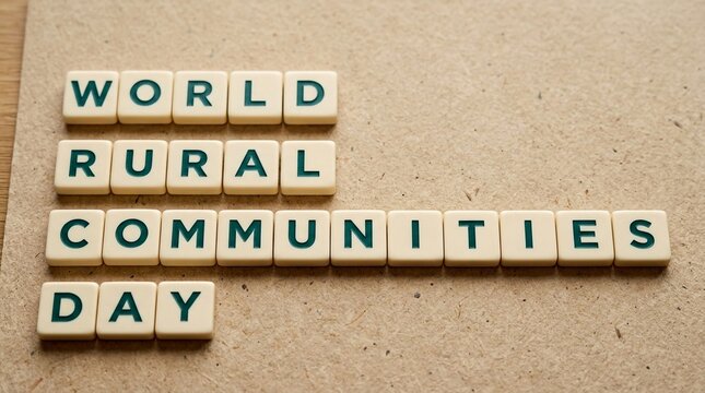 World community and unity spelled out with letter tiles