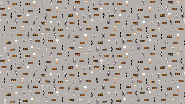 Retro electronic devices and lighting pattern