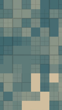 Recursive rectangular color blocks with thin quiet borders