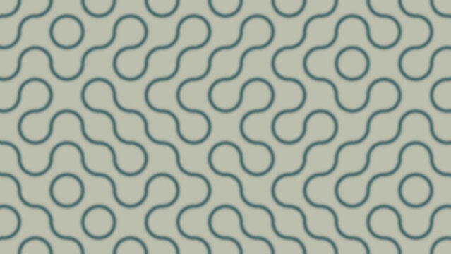 Random quarter circle Truchet paths in a muted tiled field