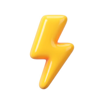 Yellow lightning bolt icon