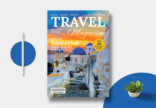 Travel Magazine Design Template Layout