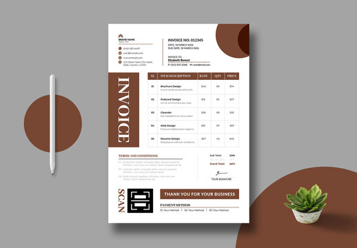 Invoice Template Layout