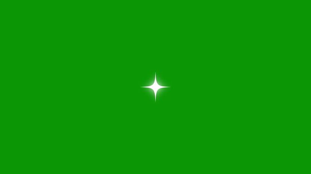Festive holiday twinkle sparkle stars animation with dreamy glowing light effects and vector star bursts rendered over a seamless green background.