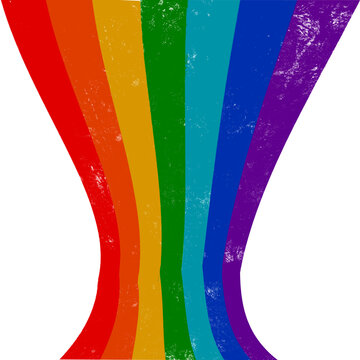 Colorful Rainbow Stripes Abstract Background