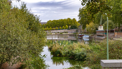 Nantes city on Erdre and Loire River in west part of France close to atlantic ocean © Olivier