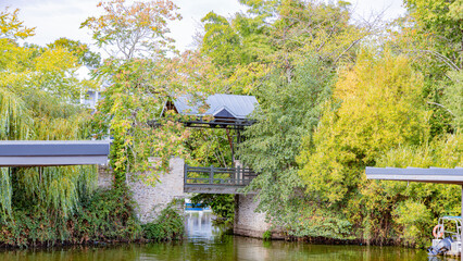 Nantes city on Erdre and Loire River in west part of France close to atlantic ocean © Olivier