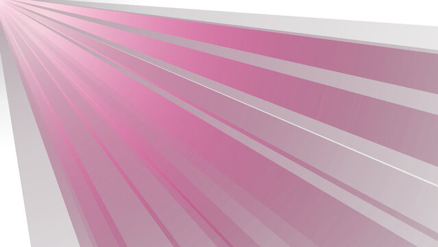 Abstract background with diagonal pink and grey rays of light emanating from the top left corner transparent background