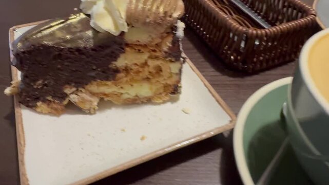 piece of chocolate cake