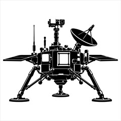 Planetary lander spacecraft with articulated landing legs © IndahSuryati