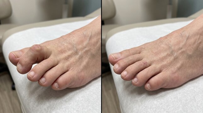 Hammertoe Correction Before and After Comparison