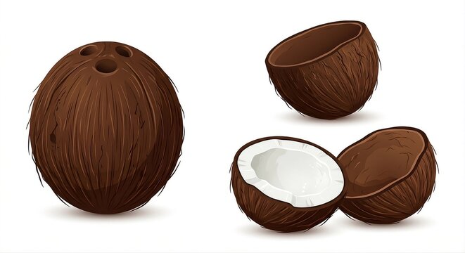  coconut shell vector