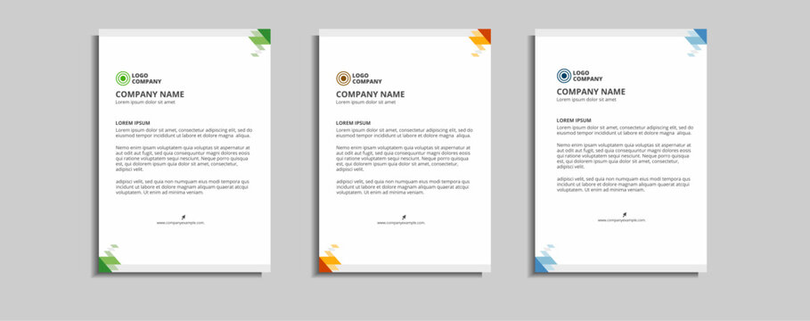 modern corporate letterhead template design