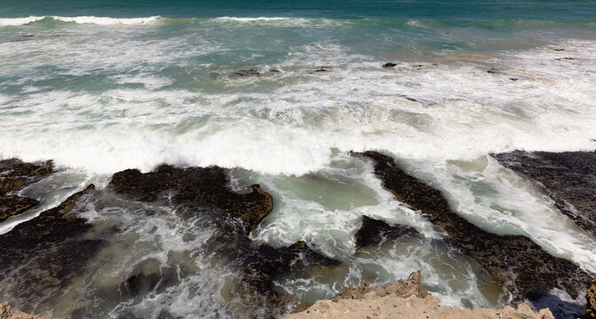 spectacular rocky coastline of De Hoop Nature Reserve, Western Cape, South Africa