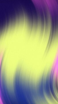 Vibrant abstract vertical background with smooth gradient waves of yellow purple and blue.