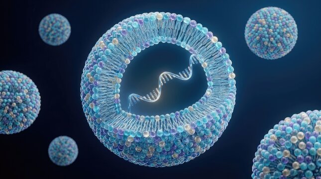 Lipid nanoparticle delivering genetic material for medical therapy or vaccine development
