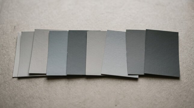 Grey Color Swatches Representing Alexithymia Concept