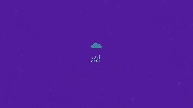 Cartoon Nature and Weather Effects Bundle, 2D Animated Sun Cloud Rain and Wind