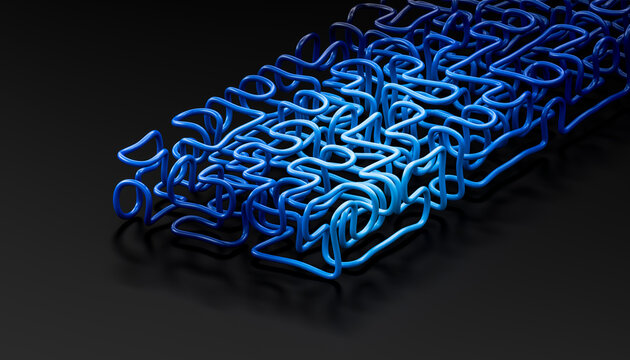 3D Blue Maze Wire