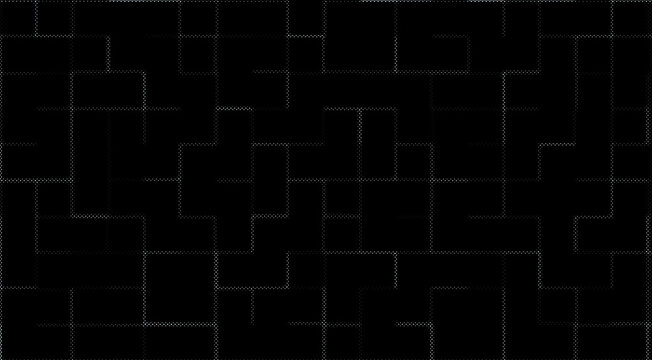 Geometric tile pattern with dotted lines on transparent background