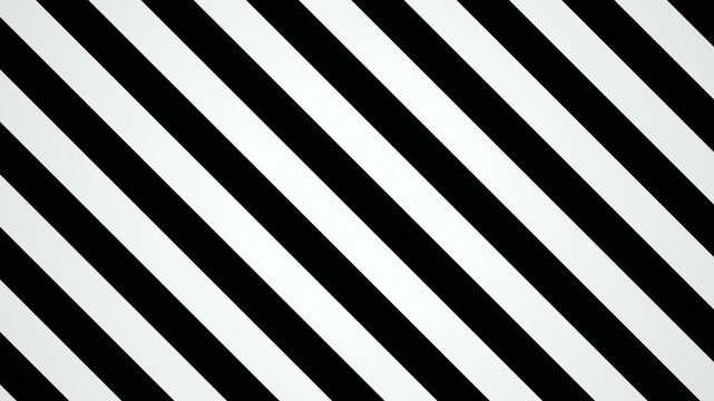 Black and white diagonal stripes moving seamless loop background