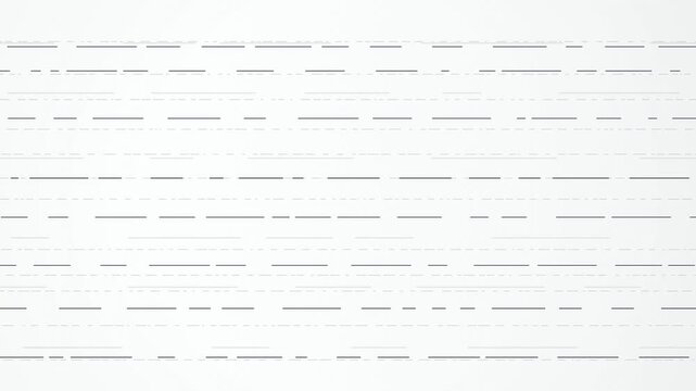 Segmented line data stream scrolling seamless loop motion