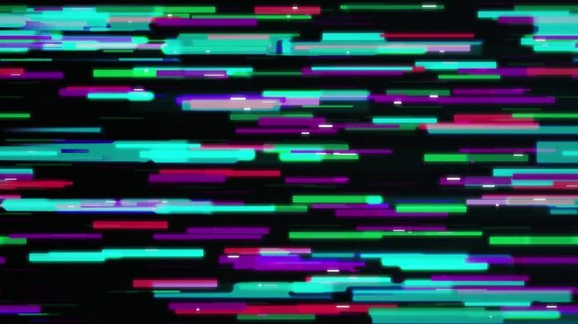 Glitch visual effect chromatic noise distortion seamless loop