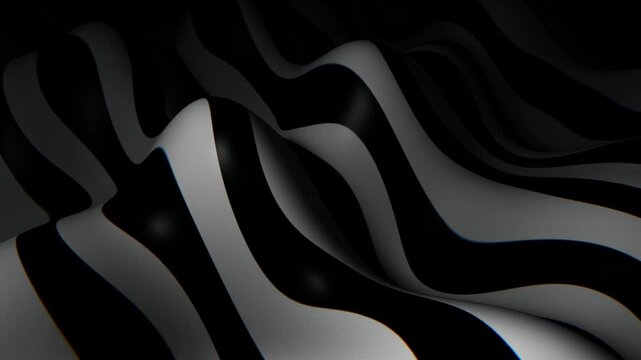 Zebra stripe fluid surface undulating seamless loop motion background